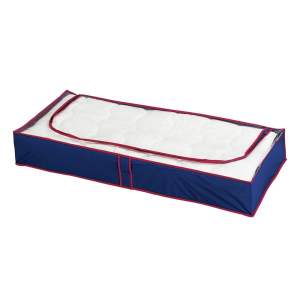 Plastové úložné boxy pod postel v sadě 4 ks 100x45x15 cm Deep Blue – Maximex