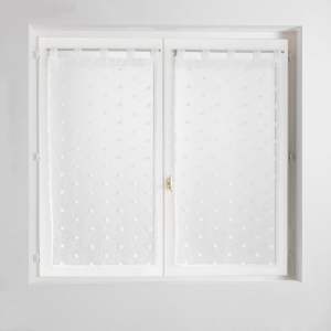 Bílá záclona 60×160 cm Pompinou – douceur d’intérieur