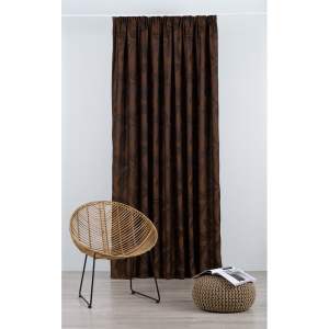 Tmavě hnědý závěs 210×245 cm Nydia – Mendola Fabrics