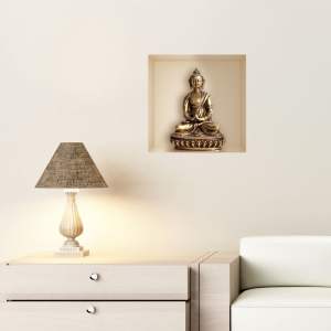Samolepka s 3D efektem Ambiance Buddha Statue