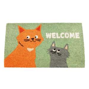 Rohožka z kokosového vlákna 73×43 cm Nine Lives – Rex London