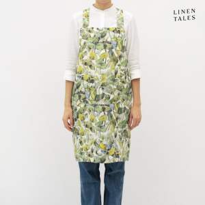 Lněná zástěra Khaki – Linen Tales