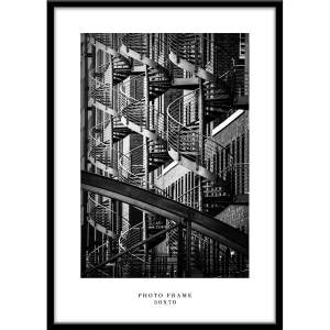 Černý nástěnný rámeček Styler Floryda, 53 x 73 cm