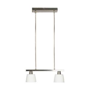 Bílé stropní svítidlo se skleněným stínidlem 40×11 cm Hybryda – Candellux Lighting