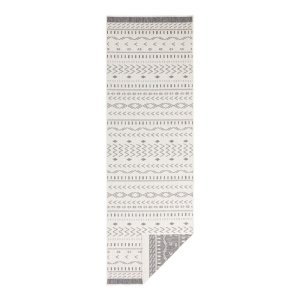 Šedo-krémový venkovní koberec NORTHRUGS Kuba, 250 x 80 cm