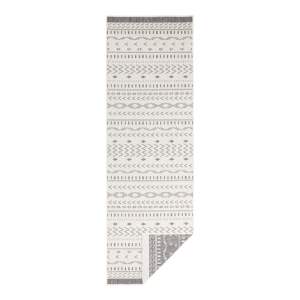 Šedo-krémový venkovní koberec NORTHRUGS Kuba, 350 x 80 cm