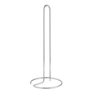 Ocelový stojan na papírové utěrky v leskle stříbrné barvě ø 14 cm Luxy – Metaltex