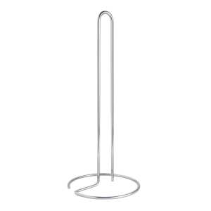 Ocelový stojan na papírové utěrky v leskle stříbrné barvě ø 14 cm Luxy – Metaltex