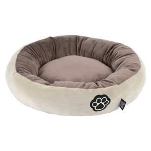Béžový pelíšek pro psa ø 50 cm Patchy – Love Story