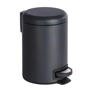 Černý odpadkový koš Wenko Leman, 3 l