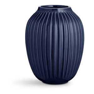 Tmavě modrá kameninová váza Kähler Design Hammershoi, ⌀ 20 cm