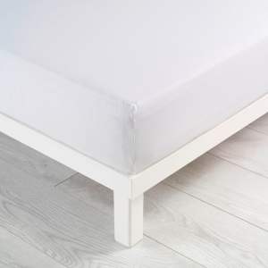 Bílé napínací prostěradlo jersey 160×200 cm Jersy – douceur d’intérieur