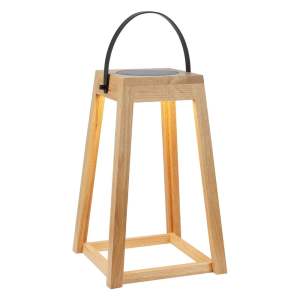 Hnědá venkovní solární LED lucerna na USB (výška 54 cm) Nordic – Markslöjd