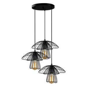 Černé závěsné svítidlo Squid Lighting Root, výška 117 cm