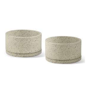 Betonové květináče v sadě 2 ks ø 30 cm Terrazzo – Bonami Selection