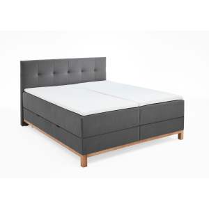 Tmavě šedá boxspring postel s úložným prostorem 160×200 cm Catania – Meise Möbel
