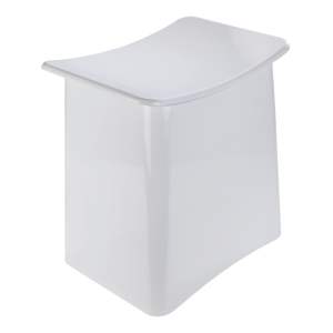 Bílá taburetka s úložným prostorem Wenko Wing, 33 l