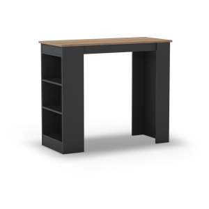 Barový stůl s deskou v dubovém dekoru 47×120 cm Peru – Marckeric