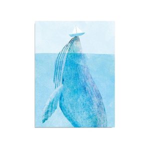 Nástěnný obraz na plátně Whale, 30 x 40 cm