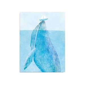 Nástěnný obraz na plátně Whale, 30 x 40 cm