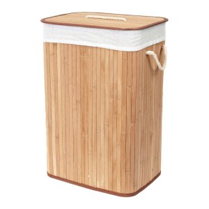 Bambusový koš na prádlo v přírodní barvě 78 l Bamboo – Compactor