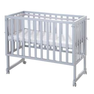 Šedá postýlka 90×45 cm – Roba