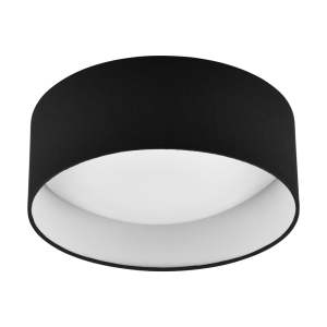 Černé LED stropní svítidlo ø 30 cm Locarno – Trio
