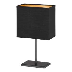 Černá stolní lampa s textilním stínidlem (výška 30 cm) Kate – Fischer & Honsel