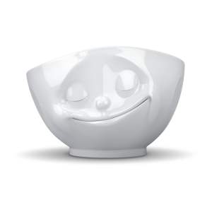 Bílá porcelánová šťastná miska 58products