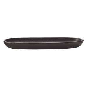 Černý keramický servírovací talíř Maxwell & Williams Caviar Baguette