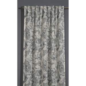 Šedý závěs 135×245 cm Birds and Roses – Sehlbach