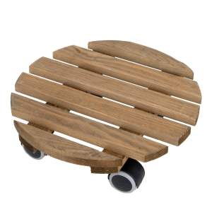 Dřevěný pojízdný podstavec pod květináč ø 29 cm (výška 8 cm) Indoor – Esschert Design