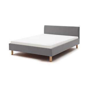 Světle šedá čalouněná jednolůžková postel 120×200 cm Lena – Meise Möbel
