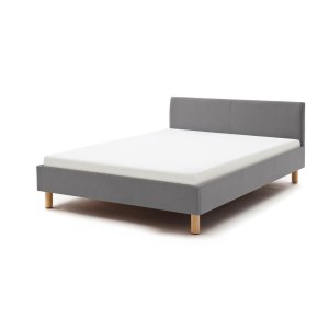 Světle šedá čalouněná jednolůžková postel 120×200 cm Lena – Meise Möbel