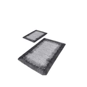 Černo-šedé koupelnové předložky v sadě 2 ks 60×100 cm – Mila Home