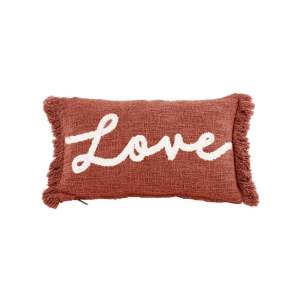 Dekorační polštář 50×30 cm Cotton Slub Love – Tiseco Home Studio