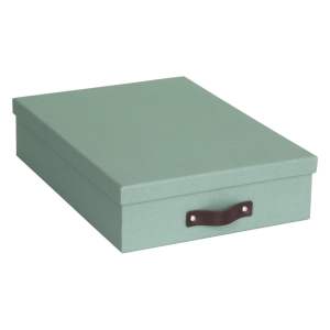 Zelený kartonový organizér na dokumenty Oskar Canvas Paper Laminate – Bigso