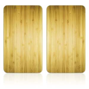 Kryty na sporák z tvrzeného skla v sadě 2 ks 52×30 cm Wooden – Maximex