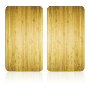 Kryty na sporák z tvrzeného skla v sadě 2 ks 52×30 cm Wooden – Maximex