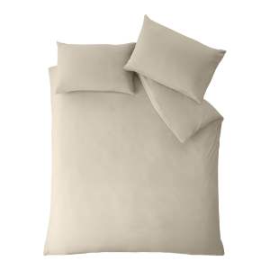 Béžové povlečení na dvoulůžko 200×200 cm So Soft Easy Iron – Catherine Lansfield