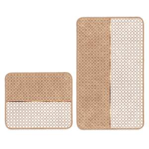 Béžové koupelnové předložky v sadě 2 ks 60×100 cm – Mila Home