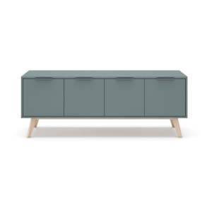 TV stolek šedozelený 140x53x40 cm Pisco – Marckeric
