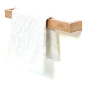 Nástěnný držák na osušky z dubového dřeva Wireworks Mezza, délka 60 cm