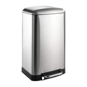 Nerezový pedálový odpadkový koš Wenko, 30 l