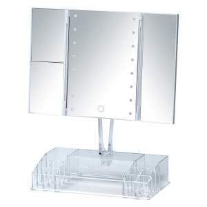 Kosmetické zvětšovací zrcadlo s osvětlením (3x) 34,5×39 cm Fanano – Wenko