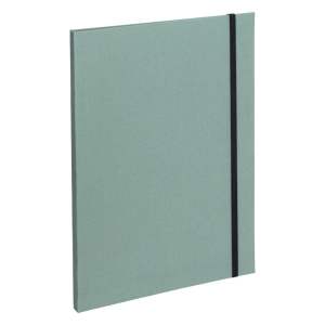Zelený kartonový organizér Paulina Canvas Paper Laminate A5 – Bigso