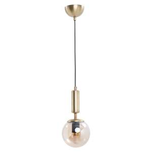 Závěsné svítidlo se skleněným stínidlem ve žluto-zlaté barvě ø 15 cm Hector – Squid Lighting