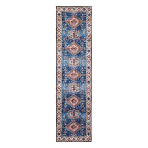 Modrý koberec běhoun 225×60 cm Topaz – Think Rugs