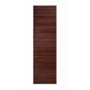 Tmavě hnědý bambusový koberec 60×200 cm – Casa Selección