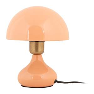 Stolní lampa v lososové barvě s kovovým stínidlem (výška 23 cm) Binc – Leitmotiv